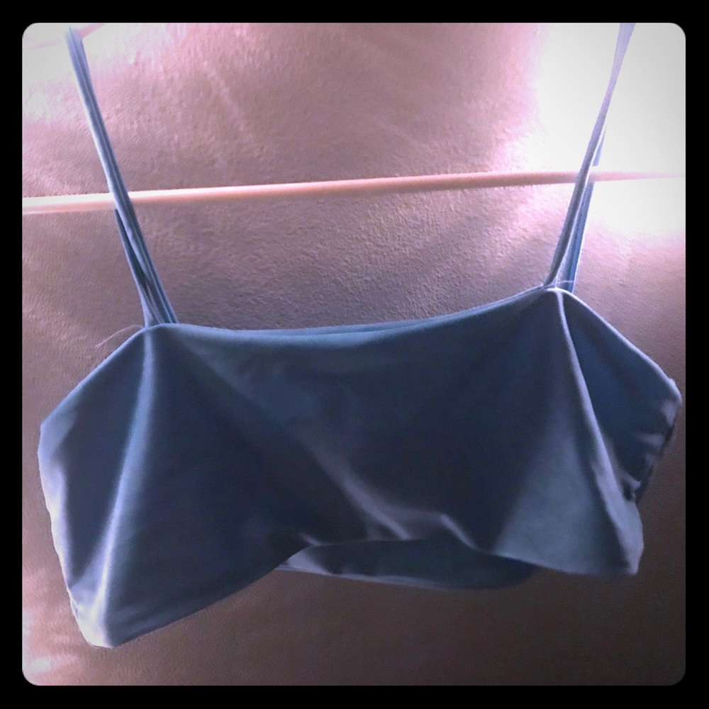 baby blue bikini top